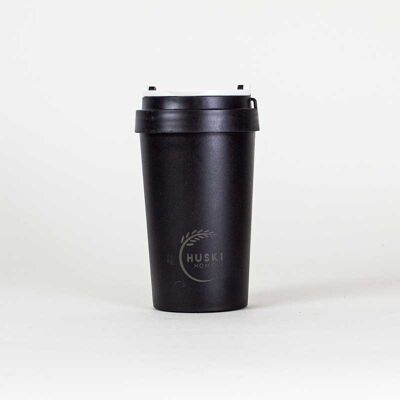 Taza de viaje sostenible Huski Home en obsidiana - 400ml