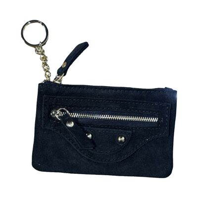 PORTE CLE MONNAIE CUIR CLOUTE