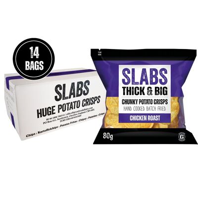 POLLO ASADO EN LOSAS 80g x 14 bolsas