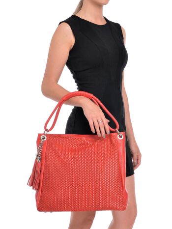 Luisa Vannini_Sac à poignée supérieure_ROSSO 2 5