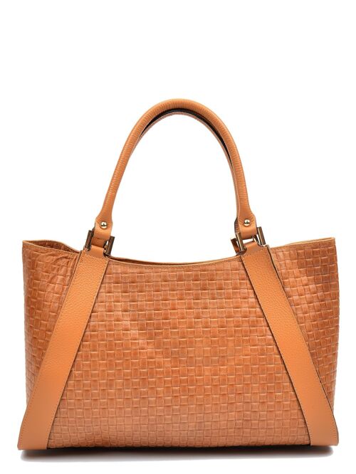 Luisa Vannini_Top Handle Bag_COGNAC 8031