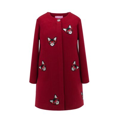 Manteau pour chats en rouge
