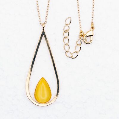 Collier, plaqué or, jaune (K455.2)