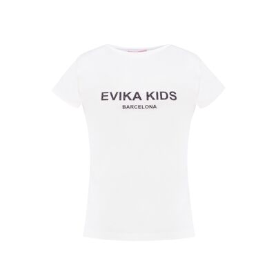 Glittered Logo T-Shirt in White 2