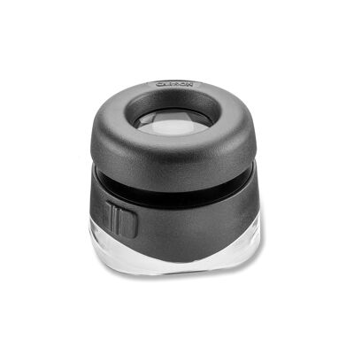 Lupa de enfoque LED de 10 aumentos, óptica de precisión de doble lente