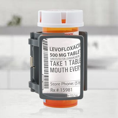 2.Lente d'ingrandimento 5x con clip per flacone di prescrizione
