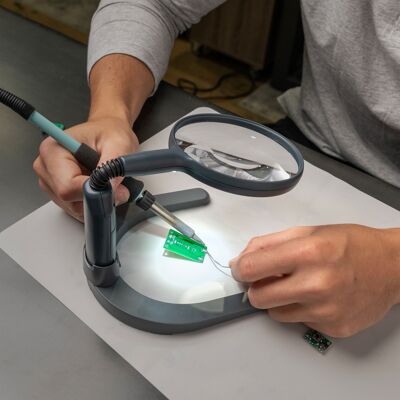 Loupe de loisir à LED 2x Power, portative ou mains libres