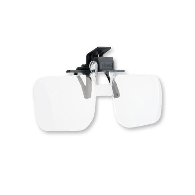 Lentes de aumento con clip y tapa 2x, manos libres