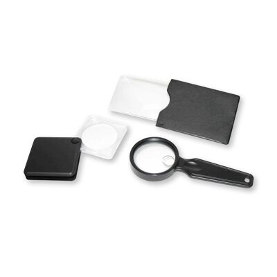 Lupas compactas surtidas, Fresnel, abatibles y clásicas