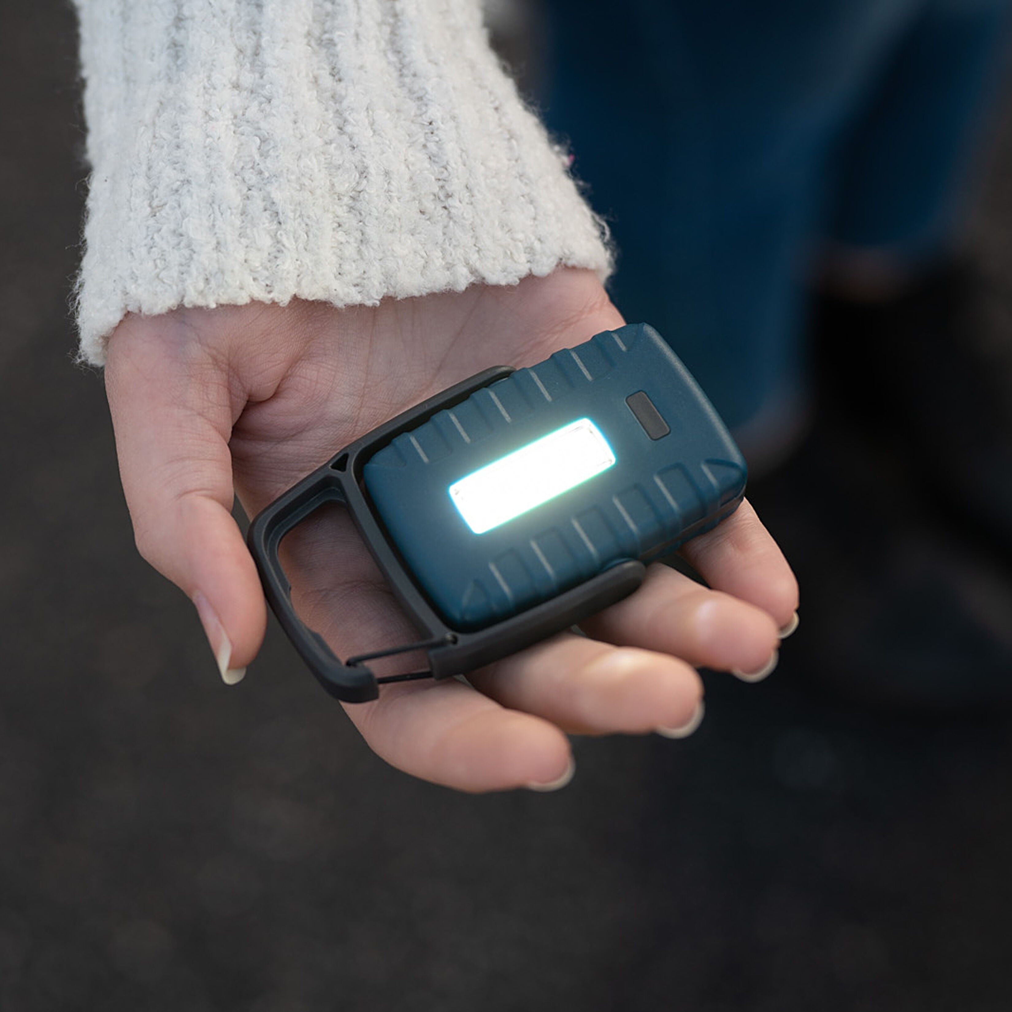 Compact LED Torch with White, Red and Emergency Light