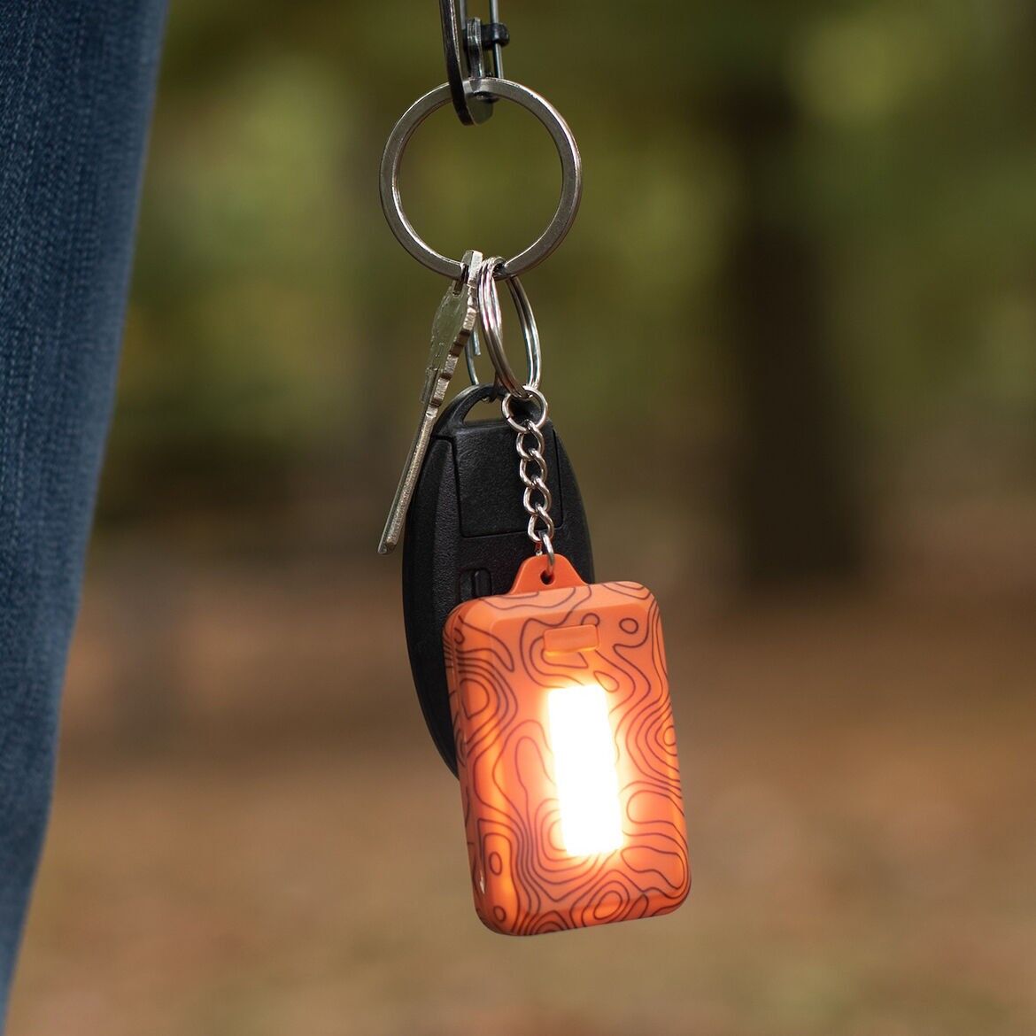 LED-Schlüsselanhänger-Mini-Taschenlampe, sortierte Packung, 3 Lichteinstellungen