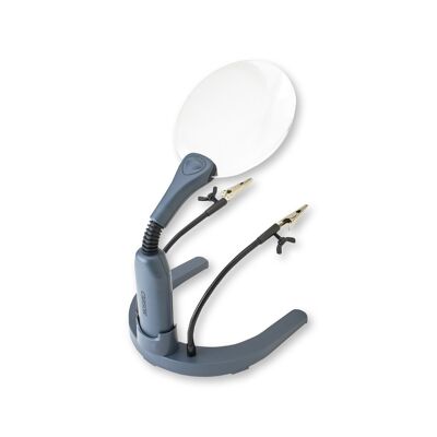 Loupe LED avec pinces réglables.Mains libres ou portatif