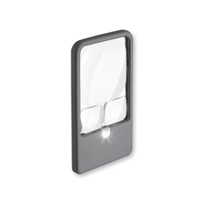 Loupe de poche éclairée par LED multi-puissance, 2.5x/4.Puissance 5x/6x