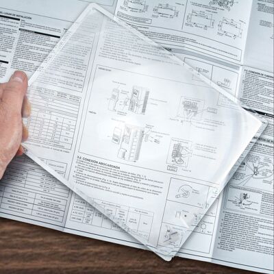 Lente d'ingrandimento per pagina, lente d'ingrandimento con cornice rigida 2x, ausilio per la lettura