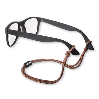 Sujeción para gafas de paracord, diseño de nailon trenzado con camuflaje del desierto
