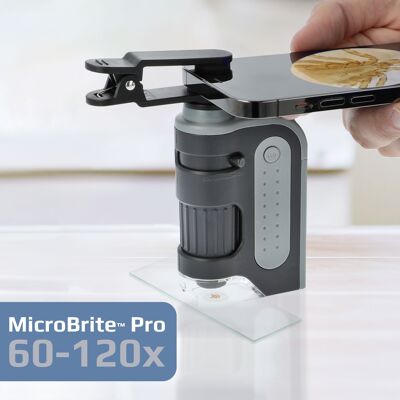 Adaptateur pour microscope de poche et smartphone, pour digiscopie