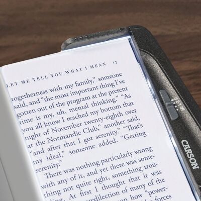 Lampada da lettura a LED ricaricabile per libri tascabili, stile cuneo