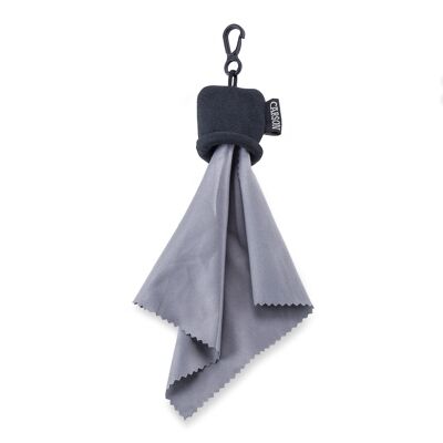 Stuff-It Black Microfiber Lens Cleaning Cloth Pouch