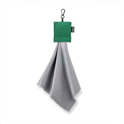Bolsa de paño de limpieza de lentes de microfibra verde Stuff-It Pro