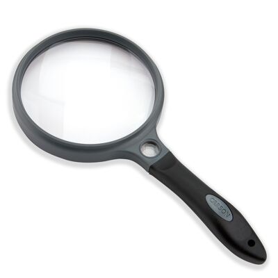 SureGrip 4 inch 2x/11.5x Soft-Grip Handheld Magnifying Glass