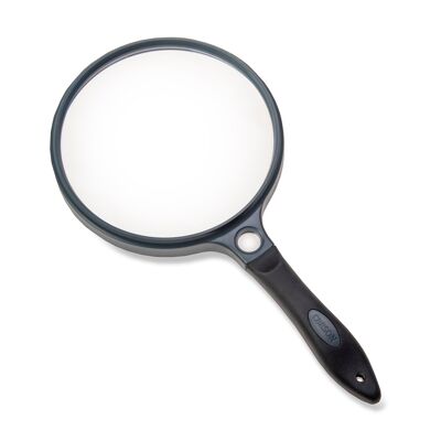 SureGrip 5 inch 2x/11.5x Oversized Handheld Magnifier, Case
