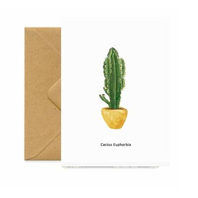 Carte de tous les jours Cactus Euphorbia