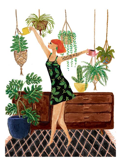 Indoor Plant Addict Art Print