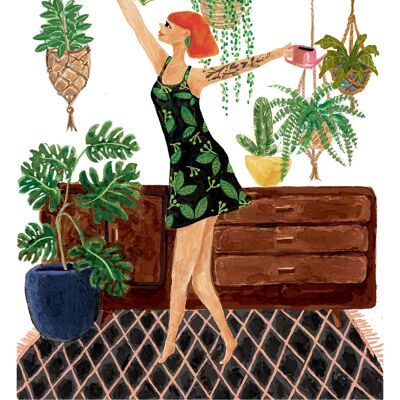 Indoor Plant Addict Art Print