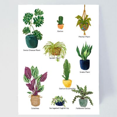 Stampa artistica degli amanti delle piante