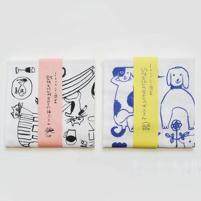 Paño de cocina de algodón con diseño de Nachio Nakanishi