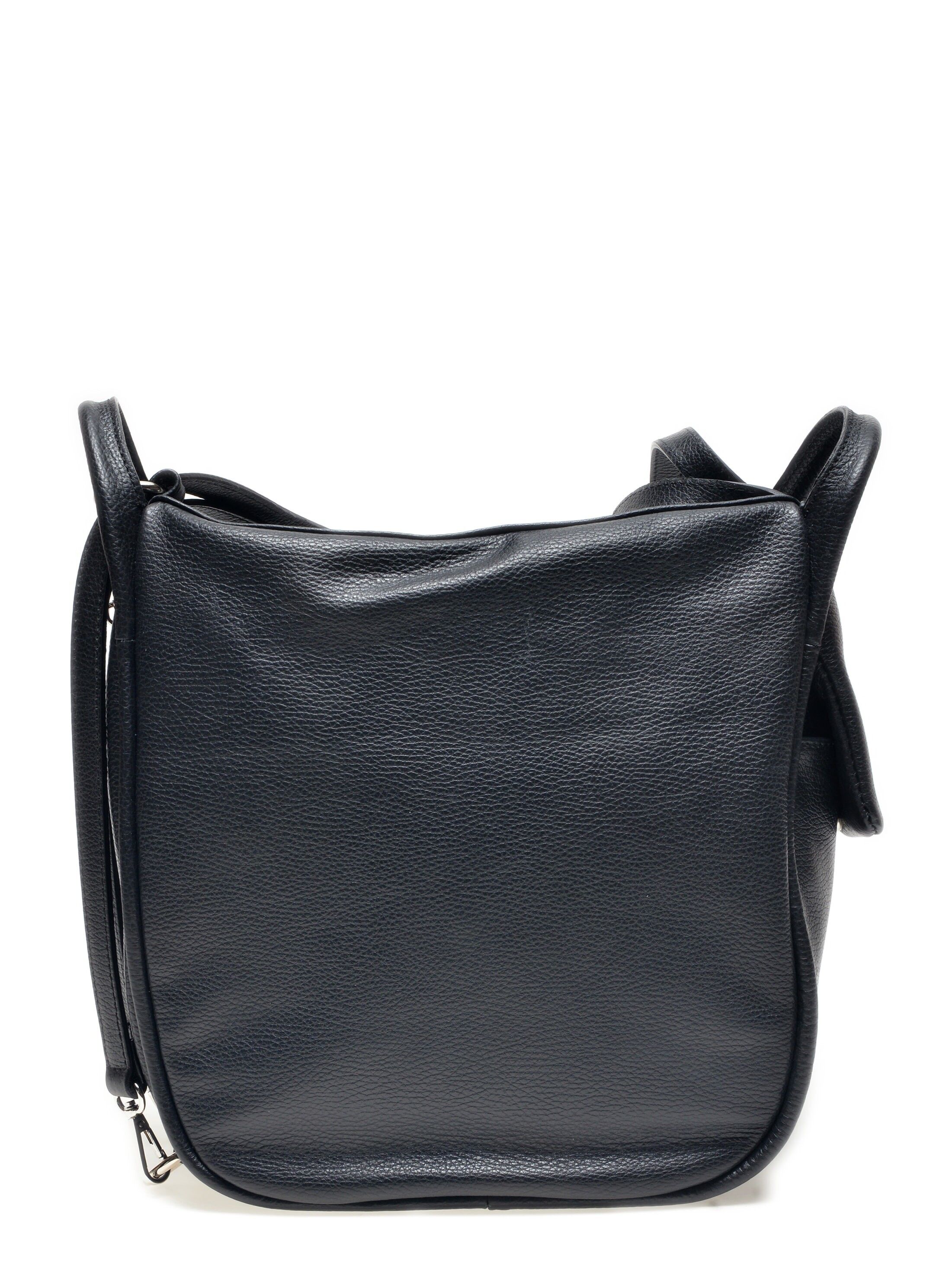 Carla ferreri black leather shoulder clearance bag