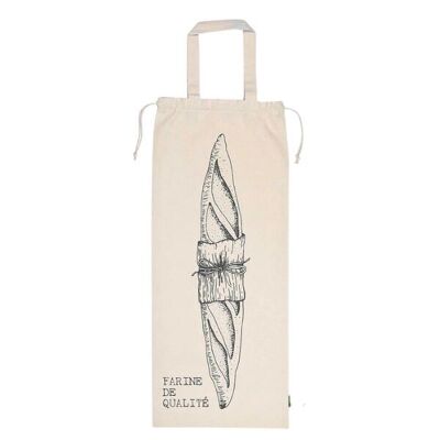 green-goose Cotton Bread Bag XXL - 27x82 cm - Cream
