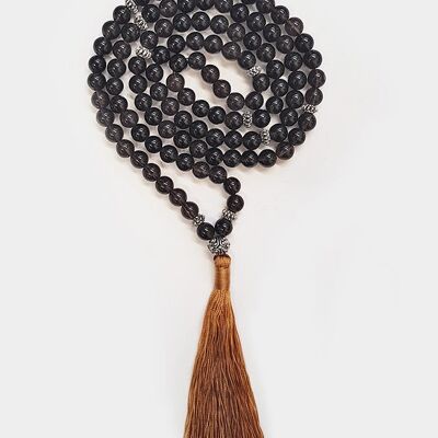 Yoga Studio Smoky Quartz Mala Beads