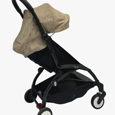 Capucha de yoyo de cocodrilo beige