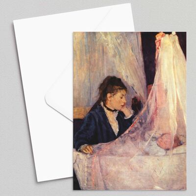La culla - Berthe Morisot - Biglietto d'auguri