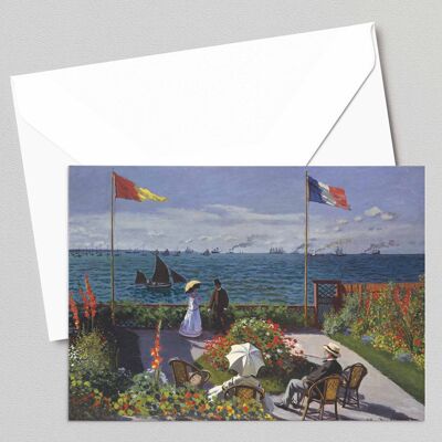 Jardin à Sainte-Adresse - Claude Monet - Carte de voeux