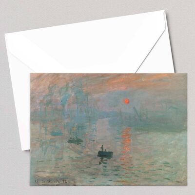 Impression, Sonnenaufgang - Claude Monet - Grußkarte