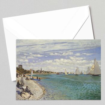 Régate à Sainte-Adresse - Claude Monet - Carte de vœux 1