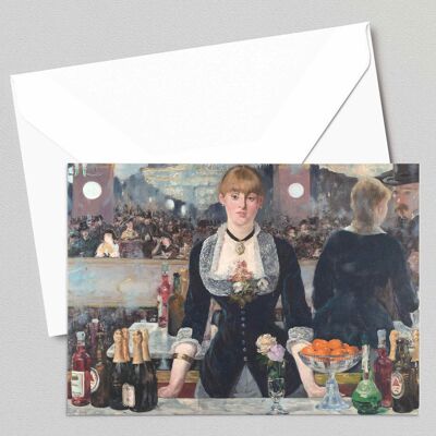 A Bar at the Folies-Bergère - Édouard Manet - Greeting Card