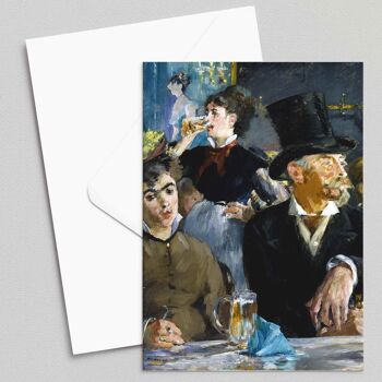 Le Café-Concert - Édouard Manet - Carte de voeux 1