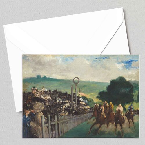 The Races at Longchamp - Édouard Manet - Greeting Card