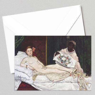 Olympia - Édouard Manet - Grußkarte