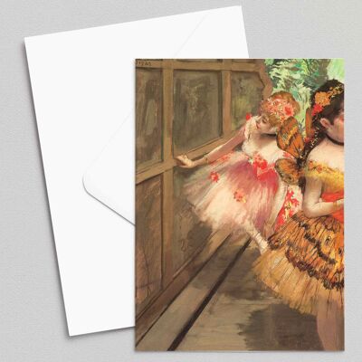 Tänzer in den Flügeln - Edgar Degas - Grußkarte