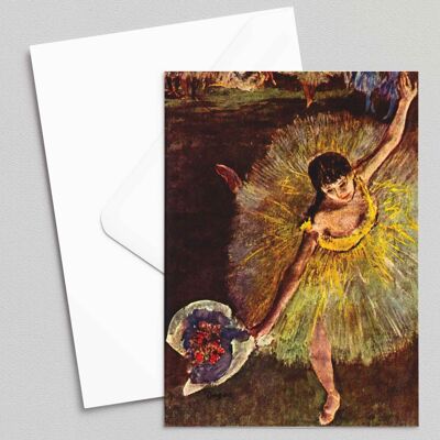 Fine dell'arabesco - Edgar Degas - Biglietto d'auguri