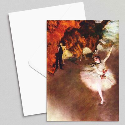 Prima Ballerina - Edgar Degas - Biglietto d'auguri