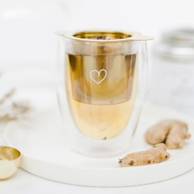 Thermo glass "Heart" 350 ml set of 2