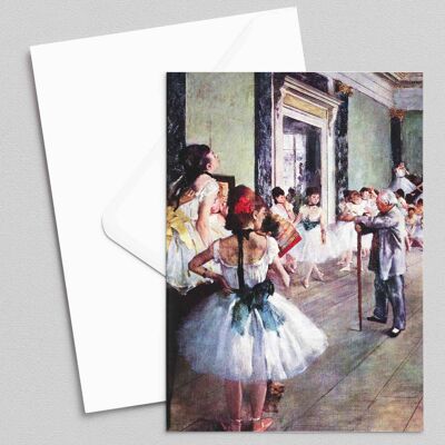 La lezione di balletto - Edgar Degas - Biglietto d'auguri