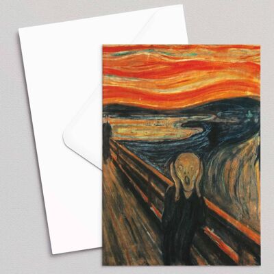 Der Schrei - Edvard Munch - Grußkarte