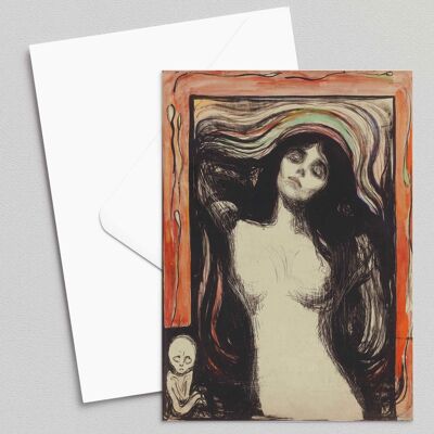 Madonna - Edvard Munch - Carte de voeux