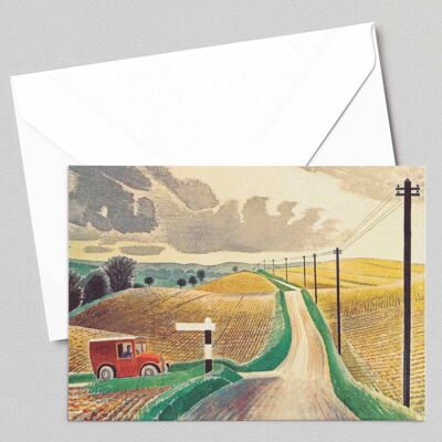 Wiltshire Landscape - Eric Ravilious - Greeting Card